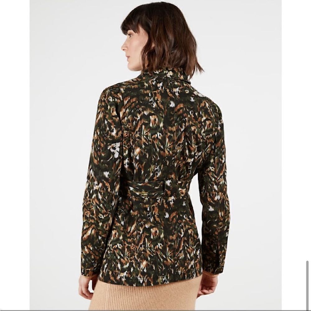 NEW Ted Baker Inniza Printed Cargo Jacket Size 4 - Picture 3 of 14